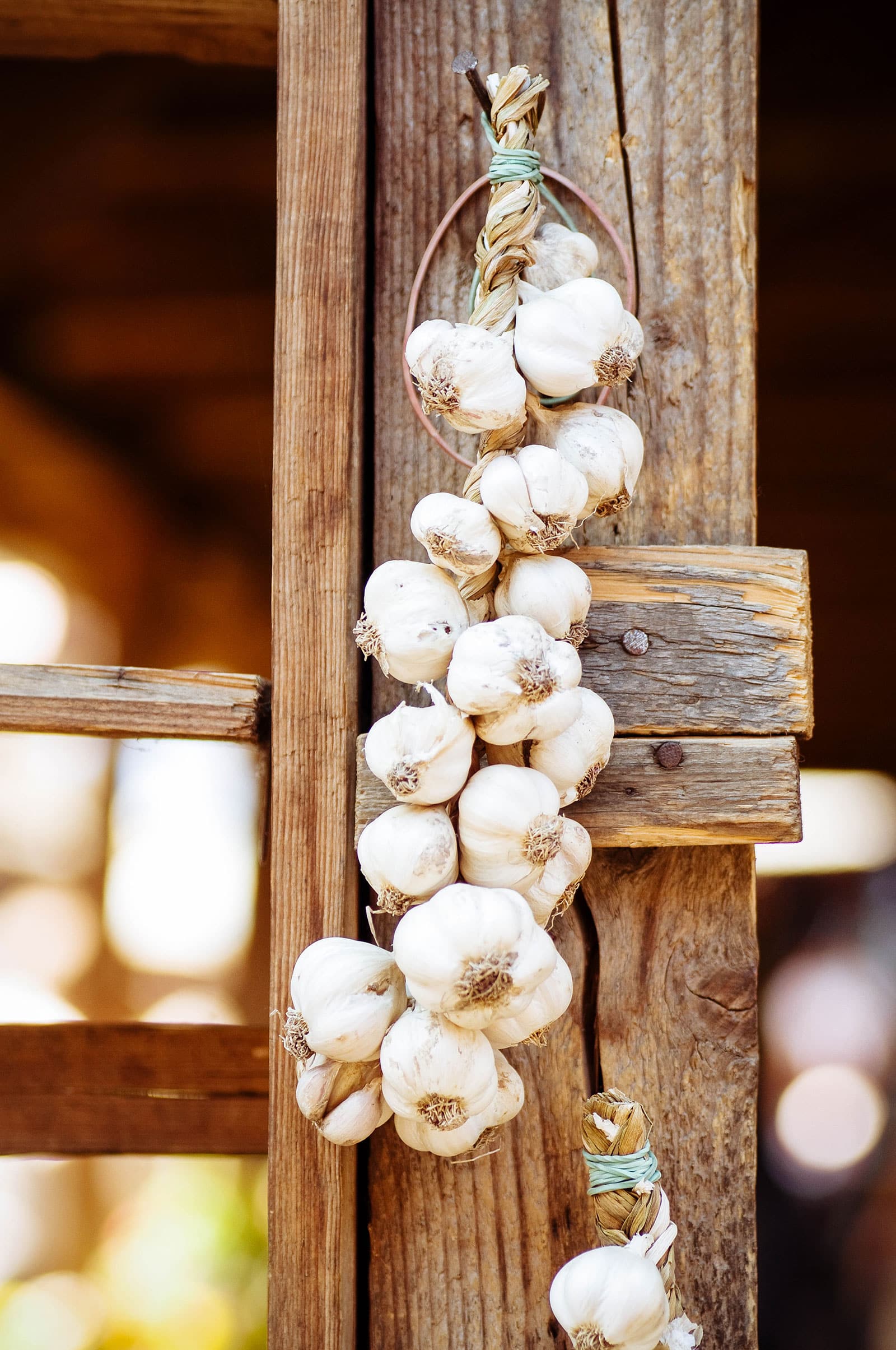 Braided garlic