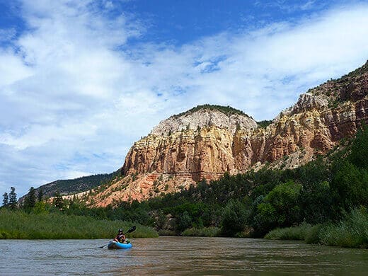 Kayak camping on the Rio Chama