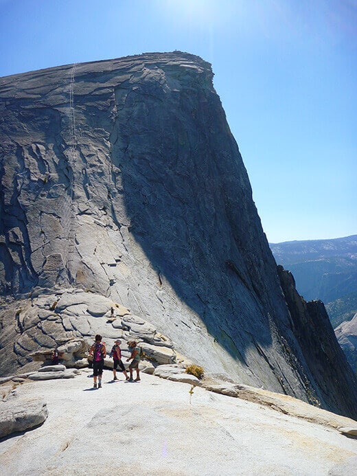 Approaching the Half Dome cables