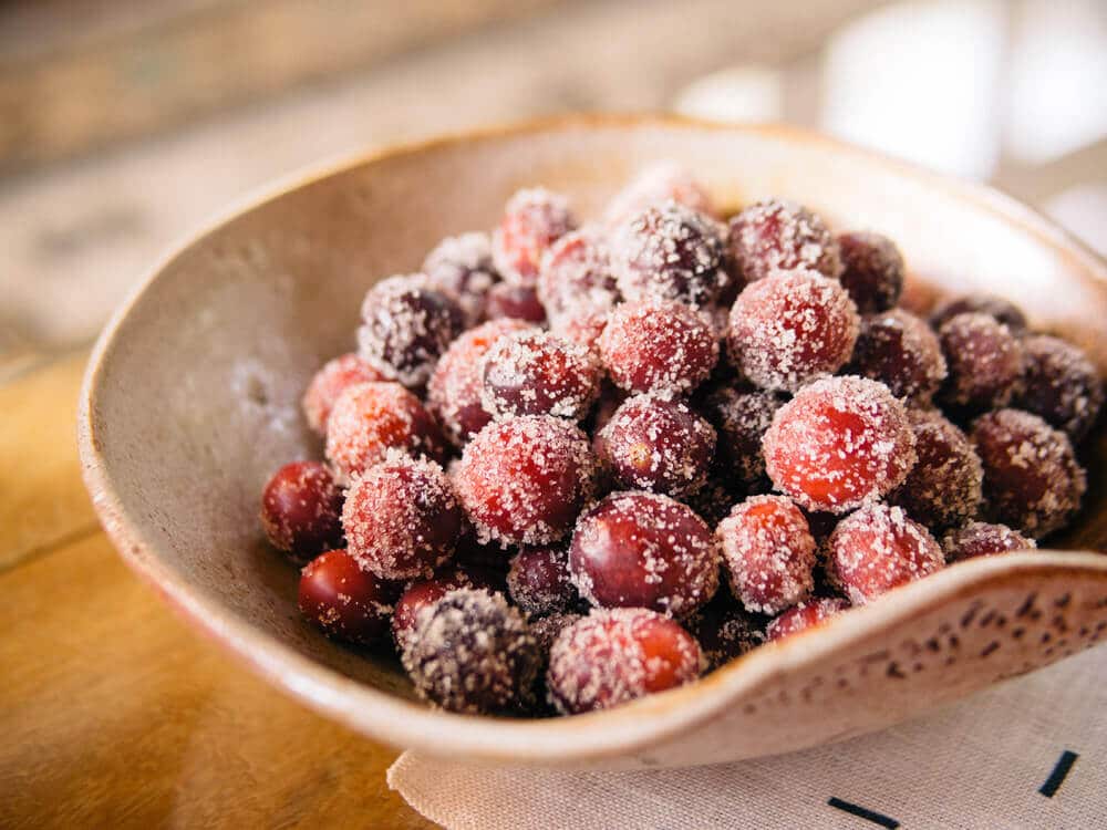 Sugared cranberries