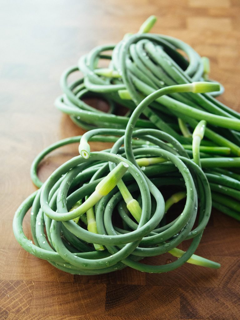 How to Harvest Garlic Scapes (+ 9 Easy Ways to Use Them!)